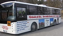 Bild på förskolebussen Fritz